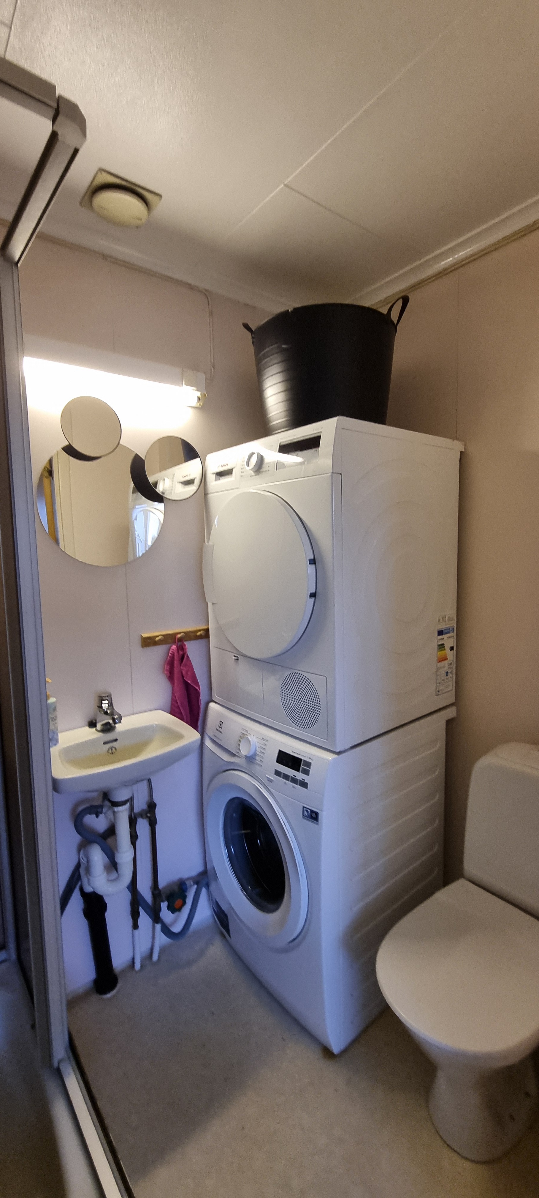 Vaskemaskin og tørketrommel